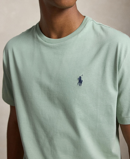 Polo Ralph Lauren Men's Embroidered Pony Classic-Fit T-Shirt - Light Green