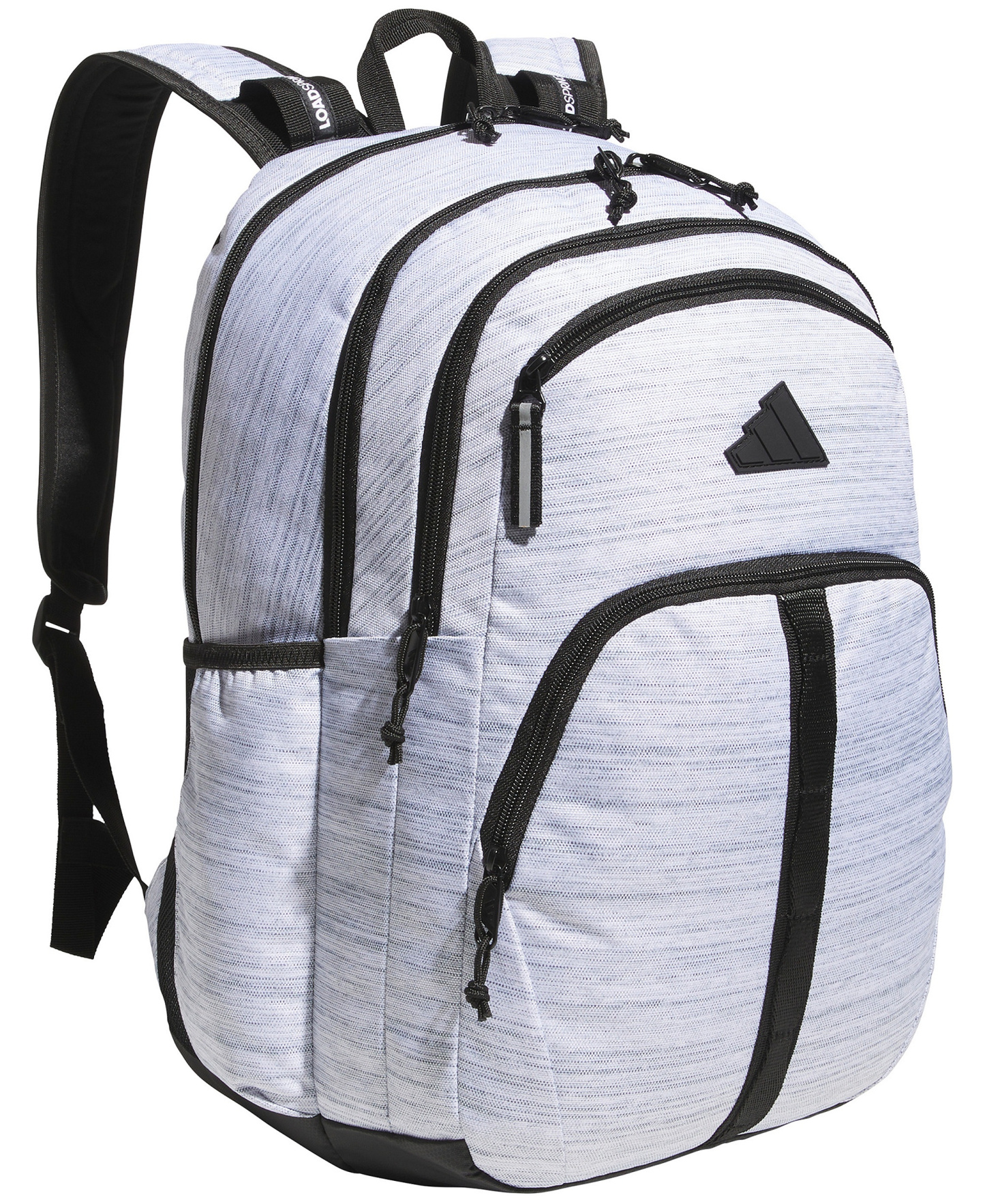 adidas Men's Multi-Compartment Design Backpack Messenger - Two Tone White/Black