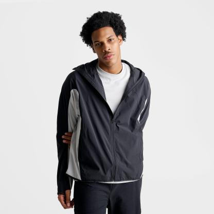 Men's Nithtke Tech Helios Dri-FIT Long-Sleeve Full-Zip Shell - Black/Grey Fog/Black