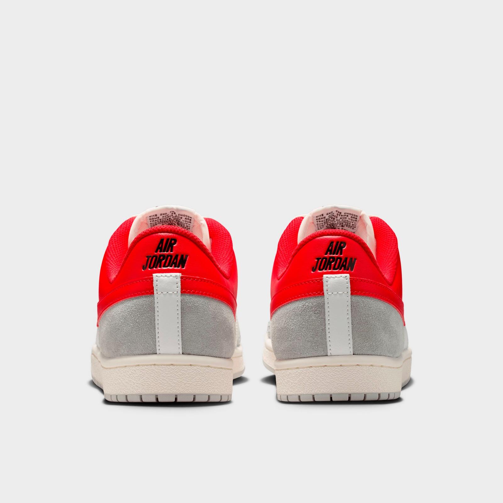 Men's Air Jordan Skyline Low Casual Shoes - Summit White/University Red/Light Smoke Grey/Black - view 4