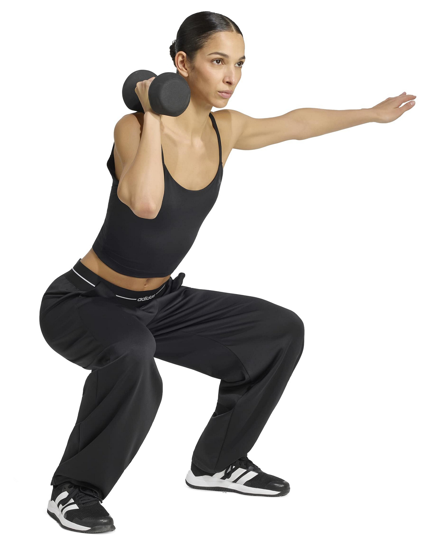 adidas Women's Hyperglam Barrel Training Pants - Black