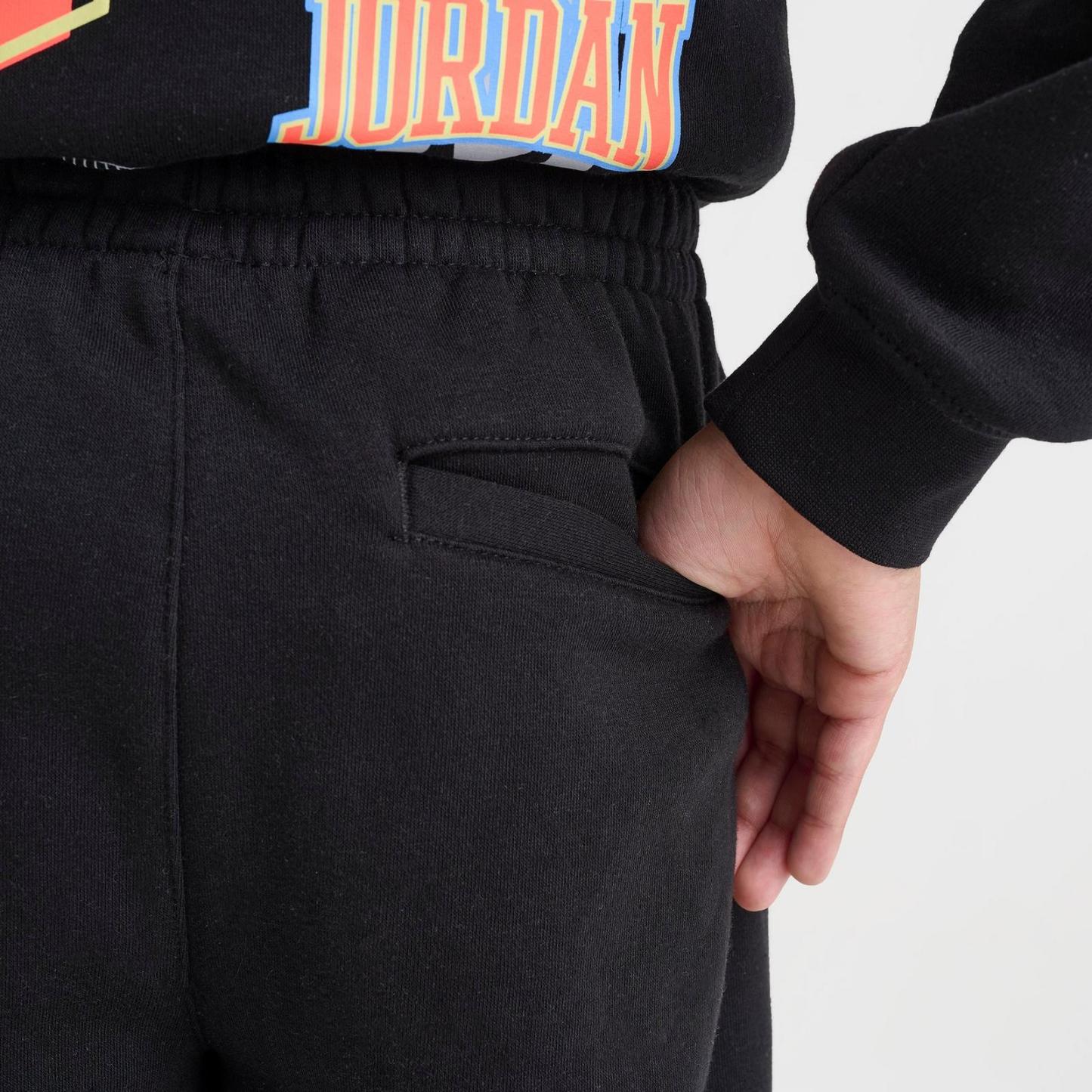 Big Kids' Jordan MVP Dynasty Patch Jogger Pants - Black - view 6