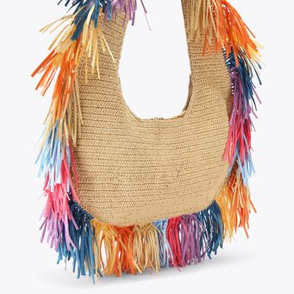 Kurt Geiger London Large Kurt Hobo Fringe Bag - White - view 4