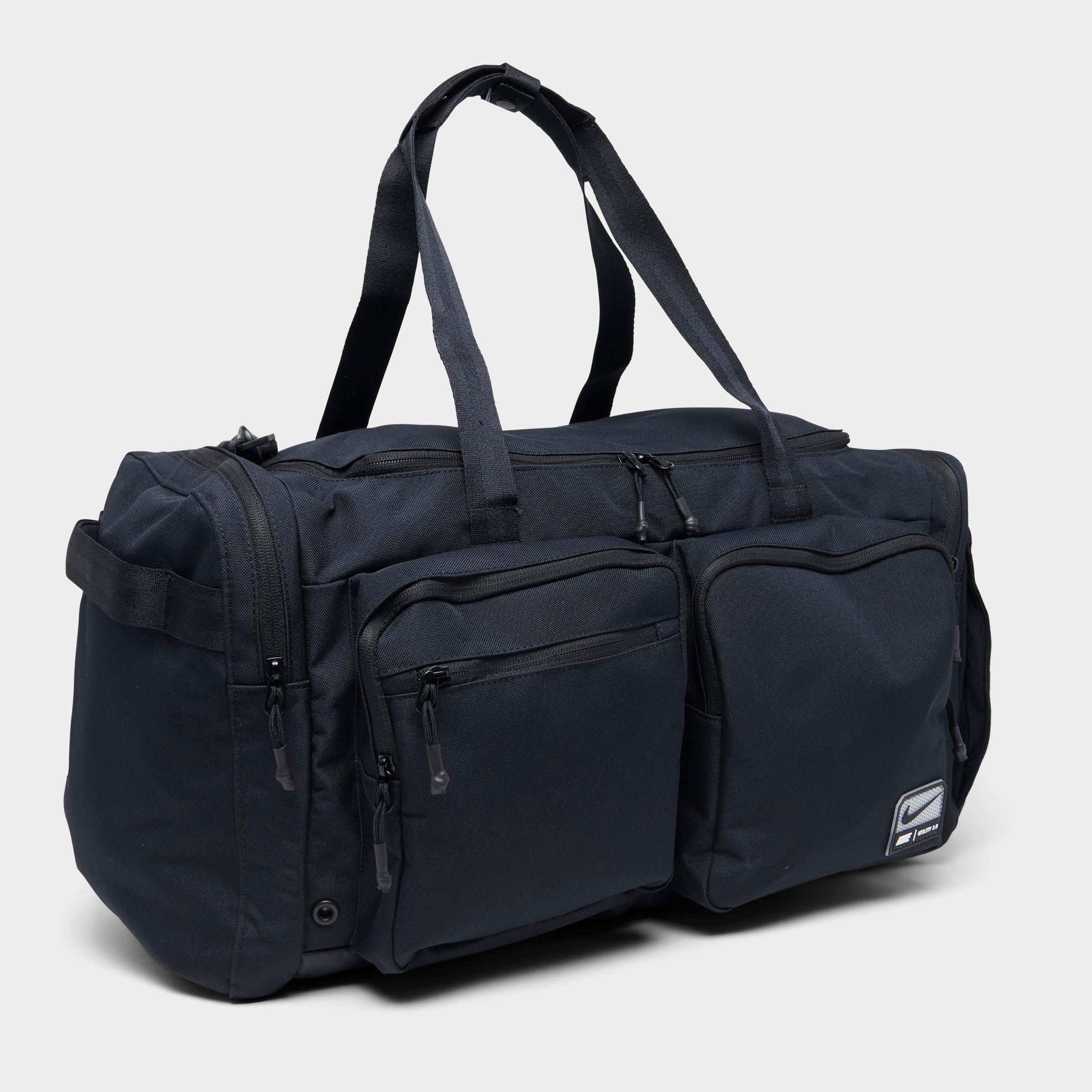 Nithtke Utility Power 2.0 Duffel Bag (Medium, 51L) - Black/Black/White