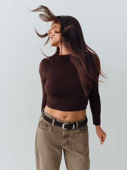 CloseKnit Jersey T-Shirt - Terra brown