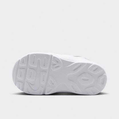 Kids' Toddler Nithtke Air DT Max ‘96 Low Casual Shoes - White/Metallic Silver/White/Light Smoke Grey - Bottom view