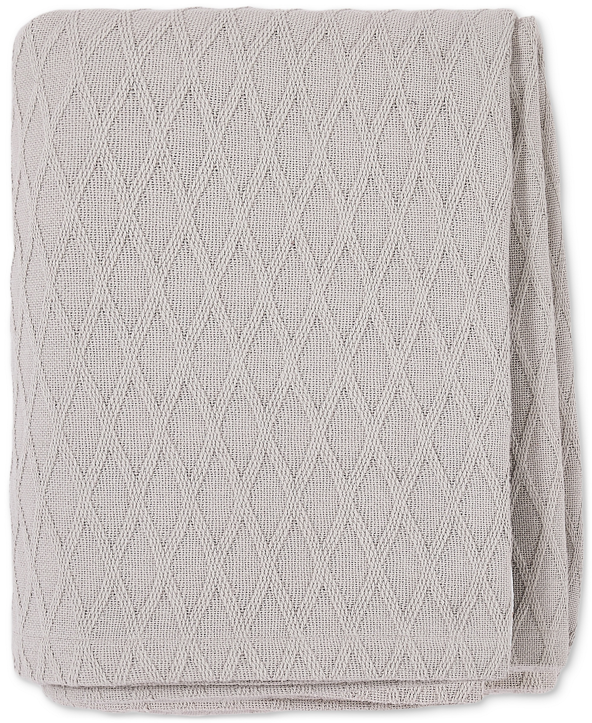 Lauren Ralph Lauren Classic Cotton Blanket, Twin - Pale Grey