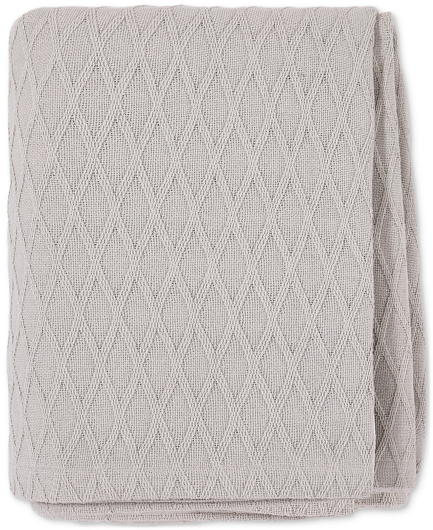Lauren Ralph Lauren Classic Cotton Blanket, Twin - Pale Grey