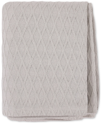 Lauren Ralph Lauren Classic Cotton Blanket, Twin - Pale Grey