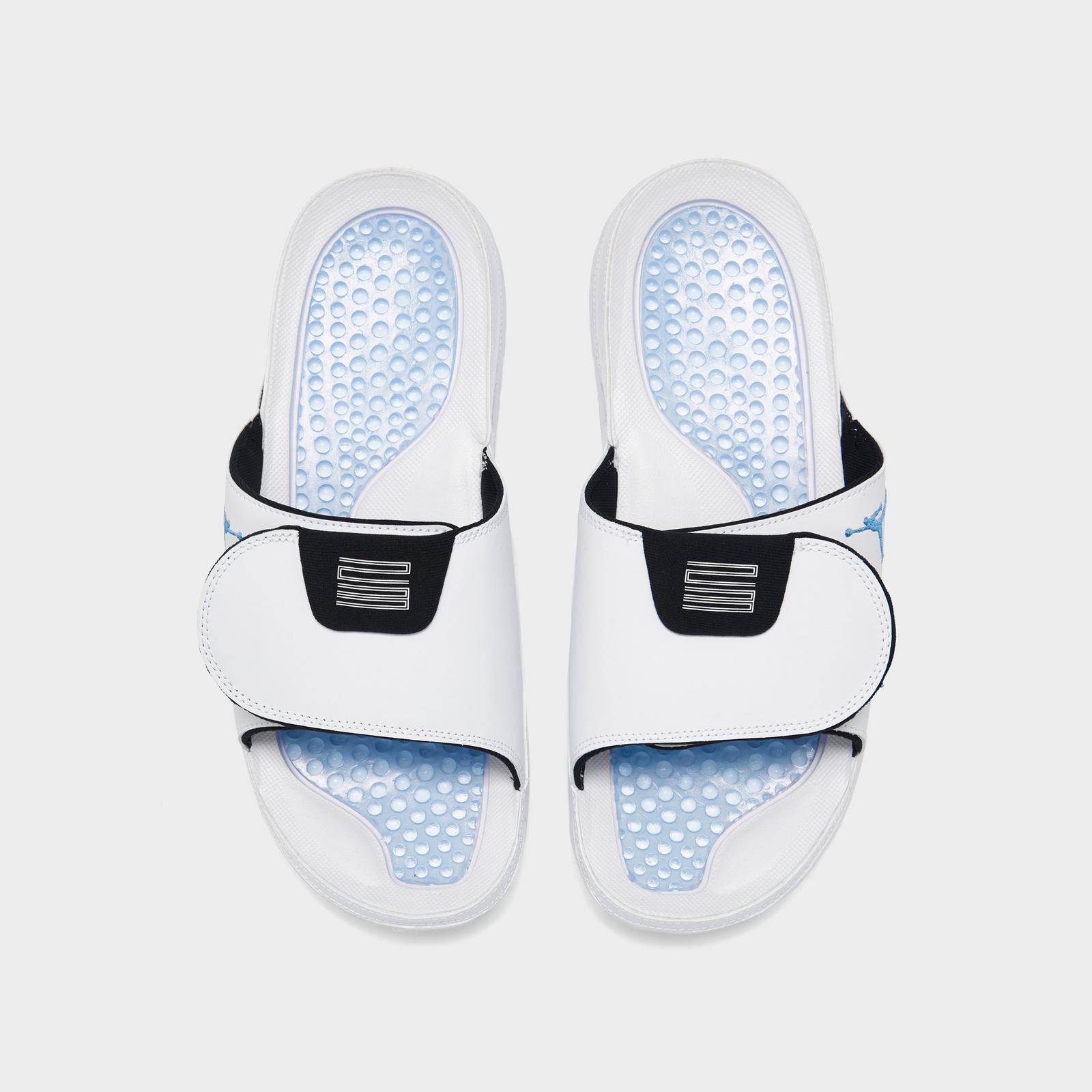 Men's Jordan Hydro 11 Retro Slide Sandals - White/Legend Blue/Black - view 5