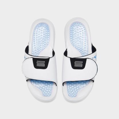 Men's Jordan Hydro 11 Retro Slide Sandals - White/Legend Blue/Black - view 5