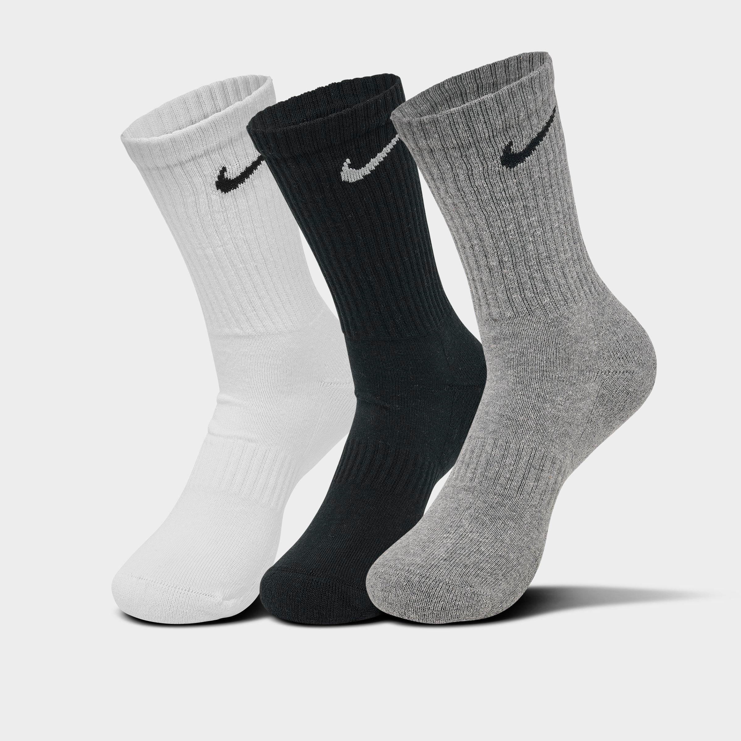 Nithtke Everyday Cushioned Training Crew Socks (3-Pack) - Grey (SX7664-964)