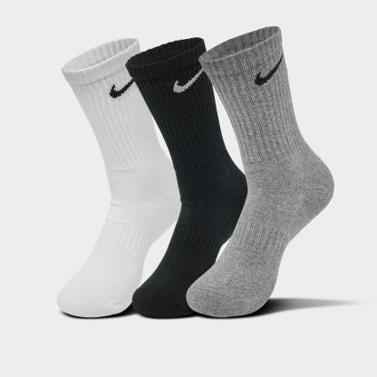 Nithtke Everyday Cushioned Training Crew Socks (3-Pack) - Grey (SX7664-964)