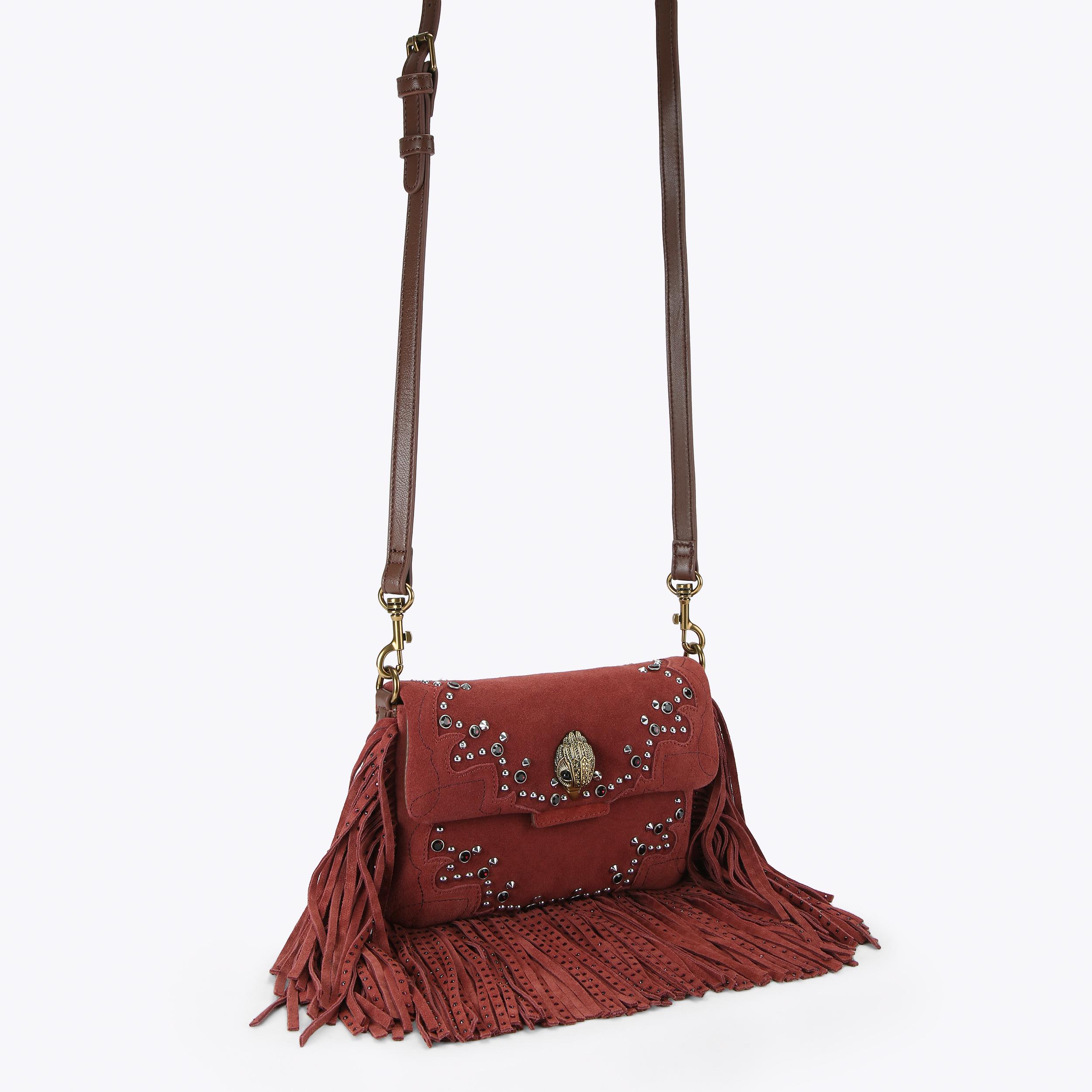 Kurt Geiger London Oxford Fringe Shoulder Bag - Red - view 3
