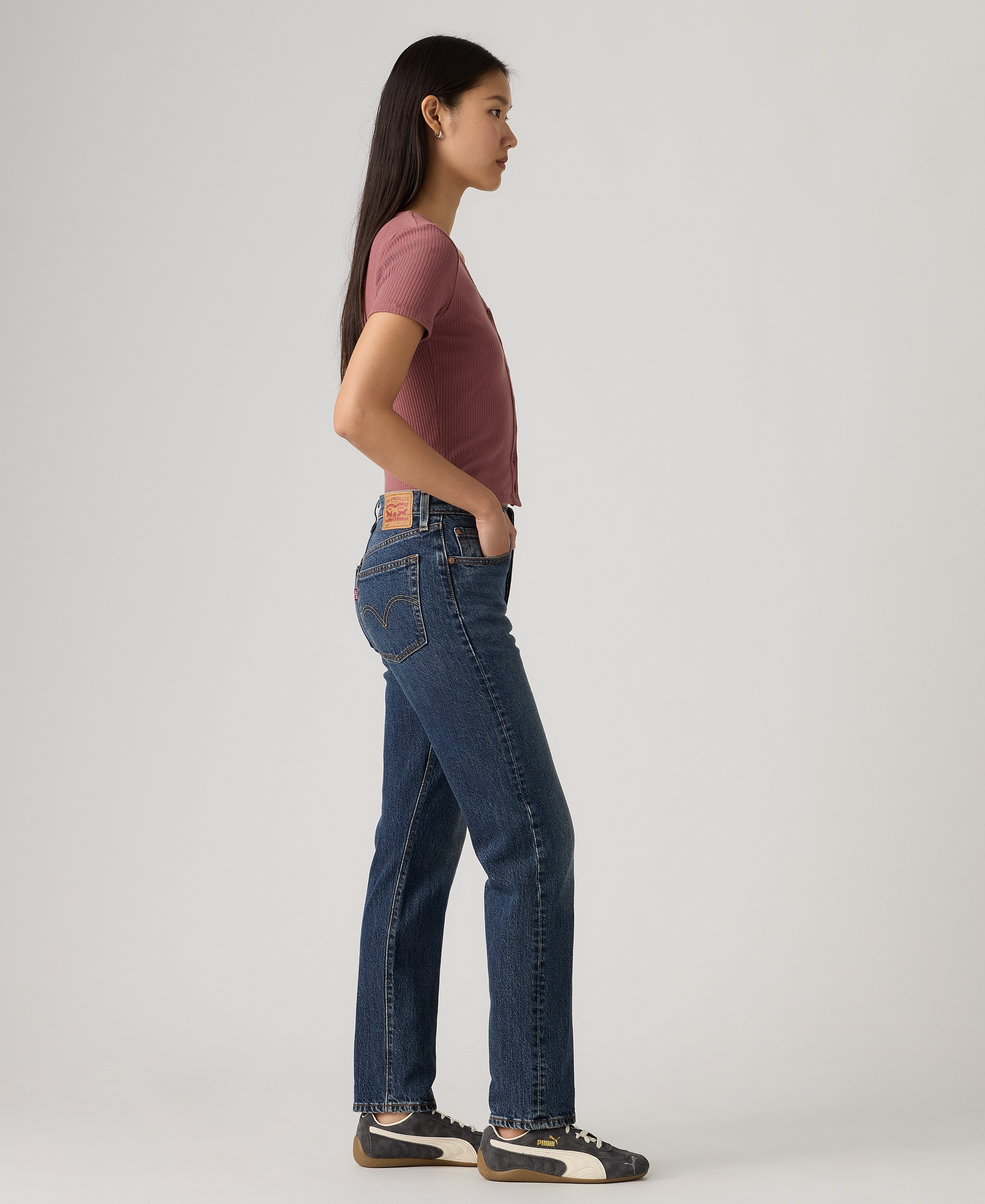 Levi's Women's 501 Original-Fit Straight-Leg Jeans - Believe Not