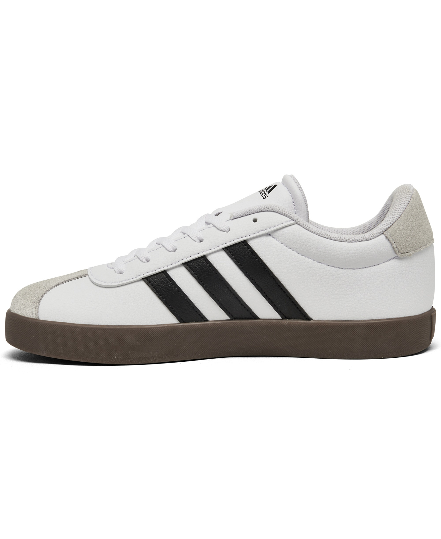 adidas Big Kids' VL Court 3.0 Casual Sneakers from Finish Line - White/Black/Grey