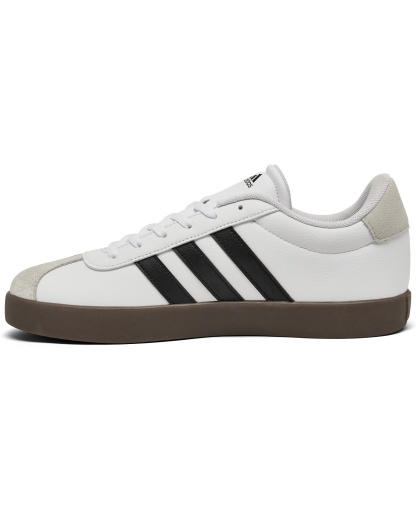adidas Big Kids' VL Court 3.0 Casual Sneakers from Finish Line - White/Black/Grey