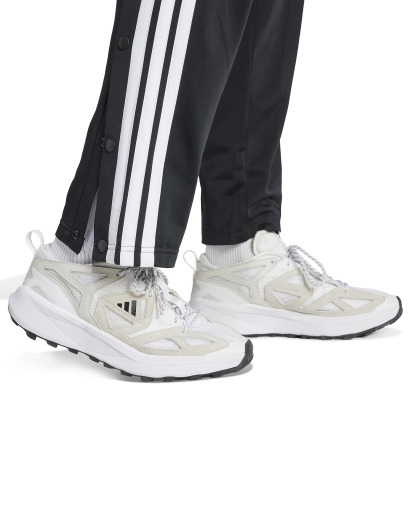 adidas Men's Stripe Logo Snap Pants - Black/white