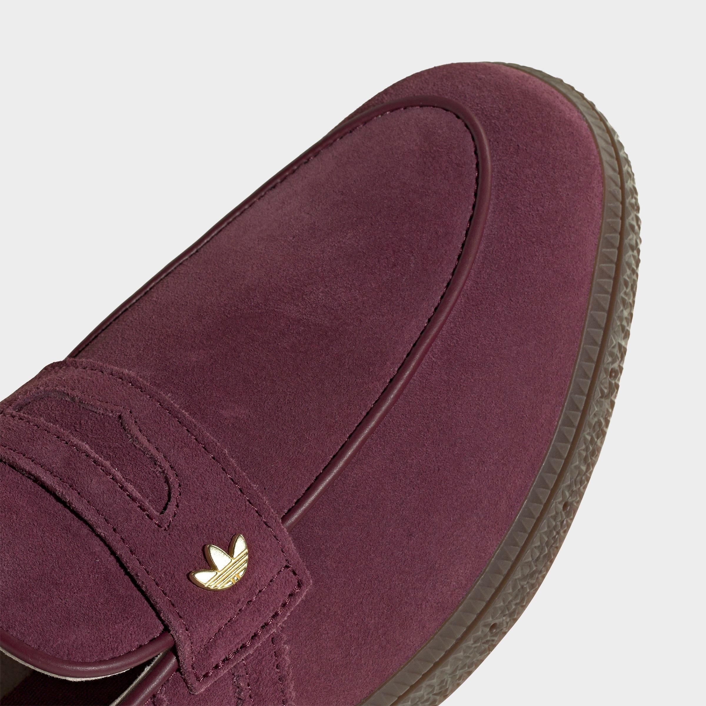 Women's adidas Originals Handball Spezial Loafer Casual Shoes - Part 2 - Maroon/Maroon/Gum - Detail shot