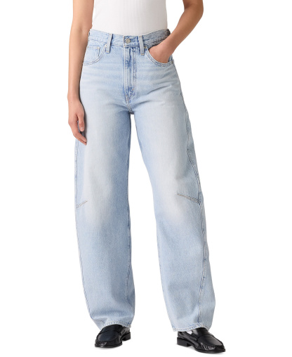 Levi's Women's Cinch High-Rise Barrel-Leg Jeans - Abraided Art