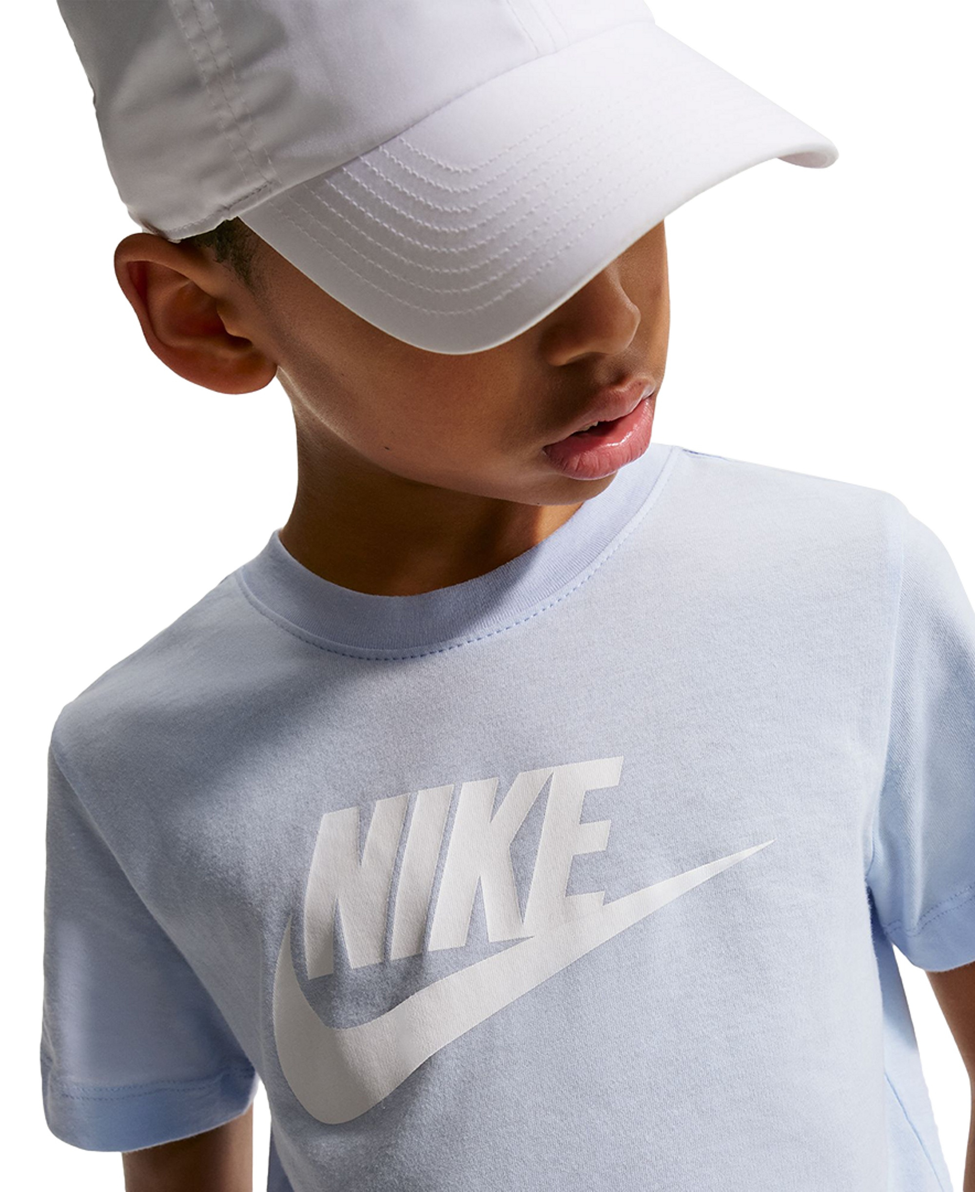 Nike Boys' and Girls' 6-20 Sportswear Logo Graphic T-Shirt - Hydrogen Blue
