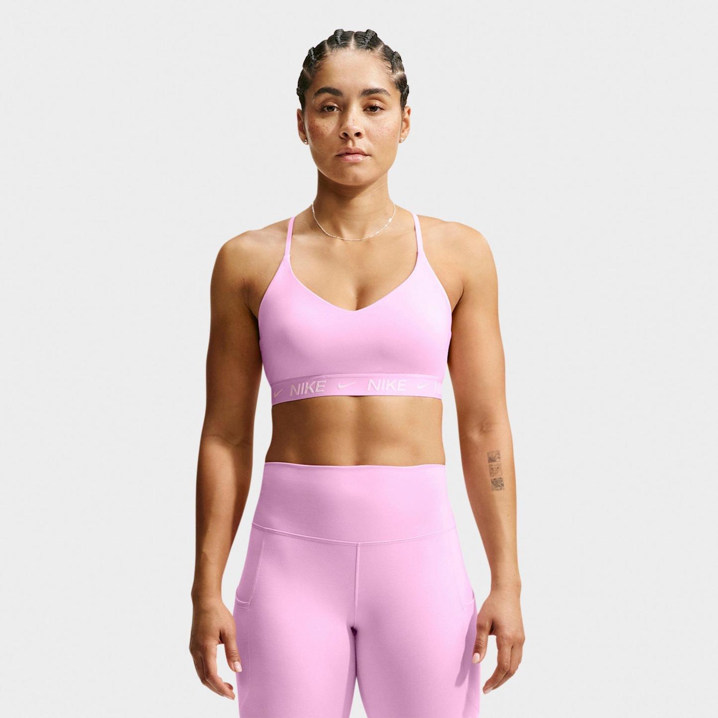 Women's Nithtke Dri-FIT Indy Light Support Padded Adjustable Sports Bra - Pink Rise