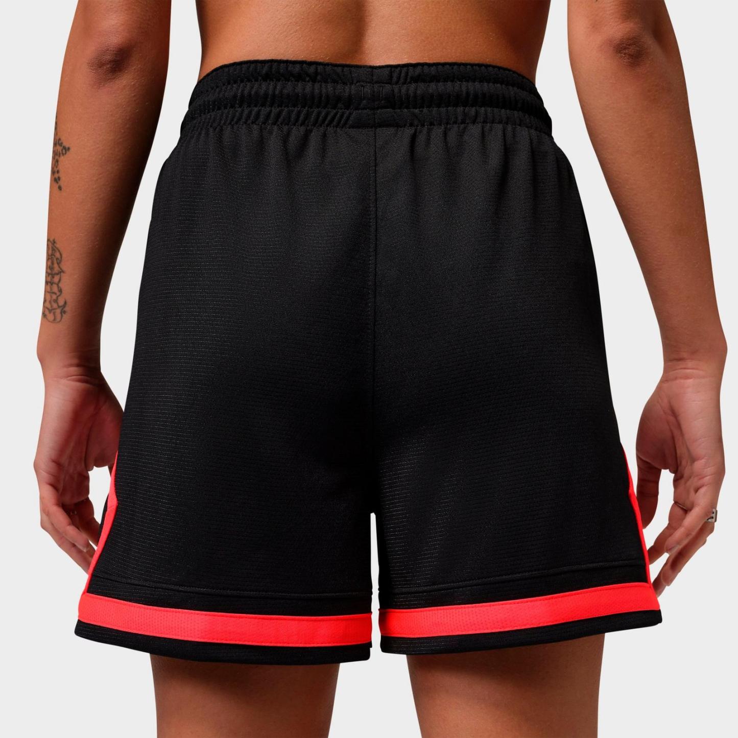 Women's Jordan Sport 4" Diamond Basketball Shorts - Black/Infrared 23 - view 3