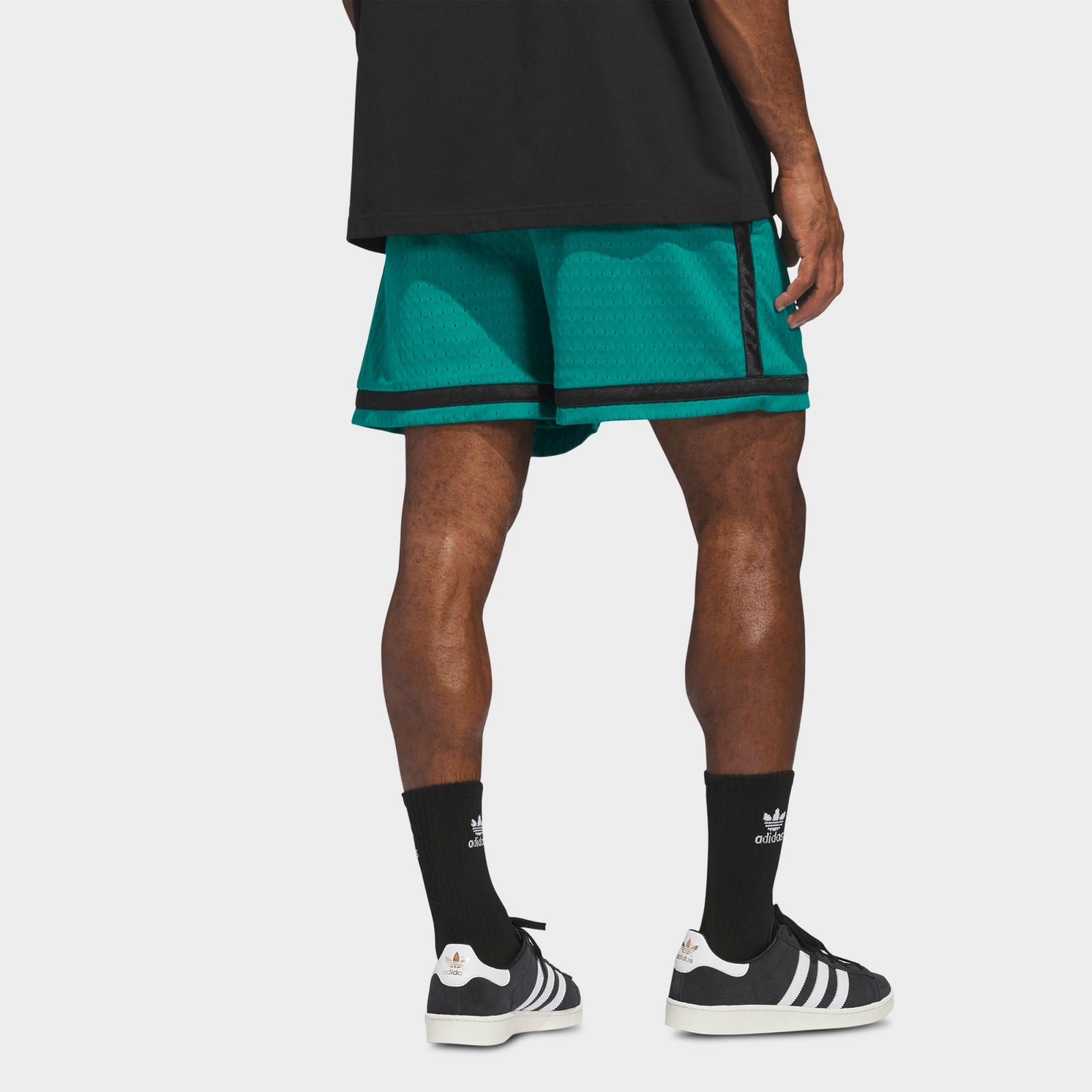 Men's adidas Originals Basketball Shorts - Equipment Green/Black - view 3