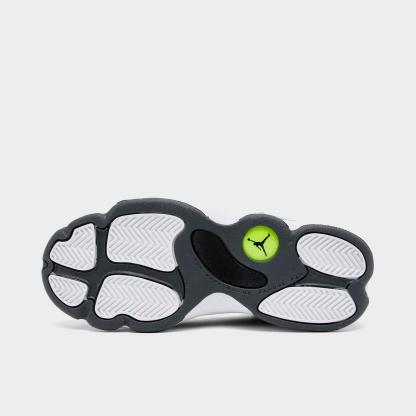 Little Kids' Air Jordan 6 Rings Basketball Shoes - White/Grey - view 6