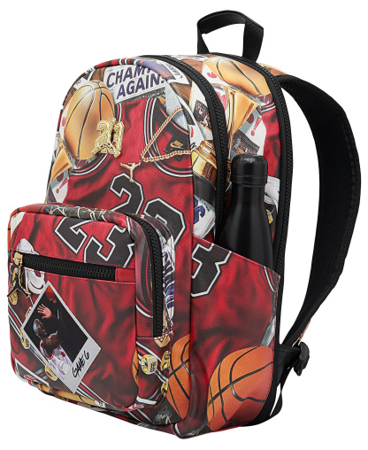 Jordan Boys' and Girls' Top Carry Handle Backpack - Black/Red