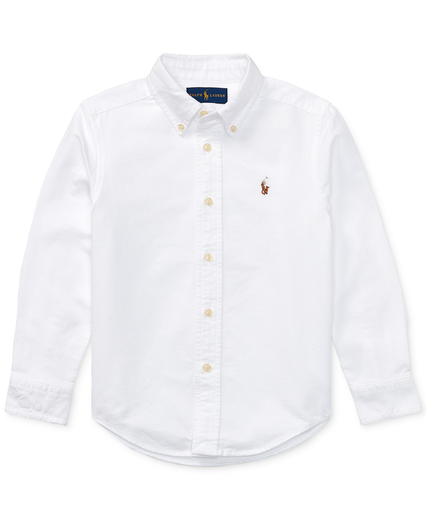 Polo Ralph Lauren Boys' 2T-7 Cotton Oxford Shirt - White