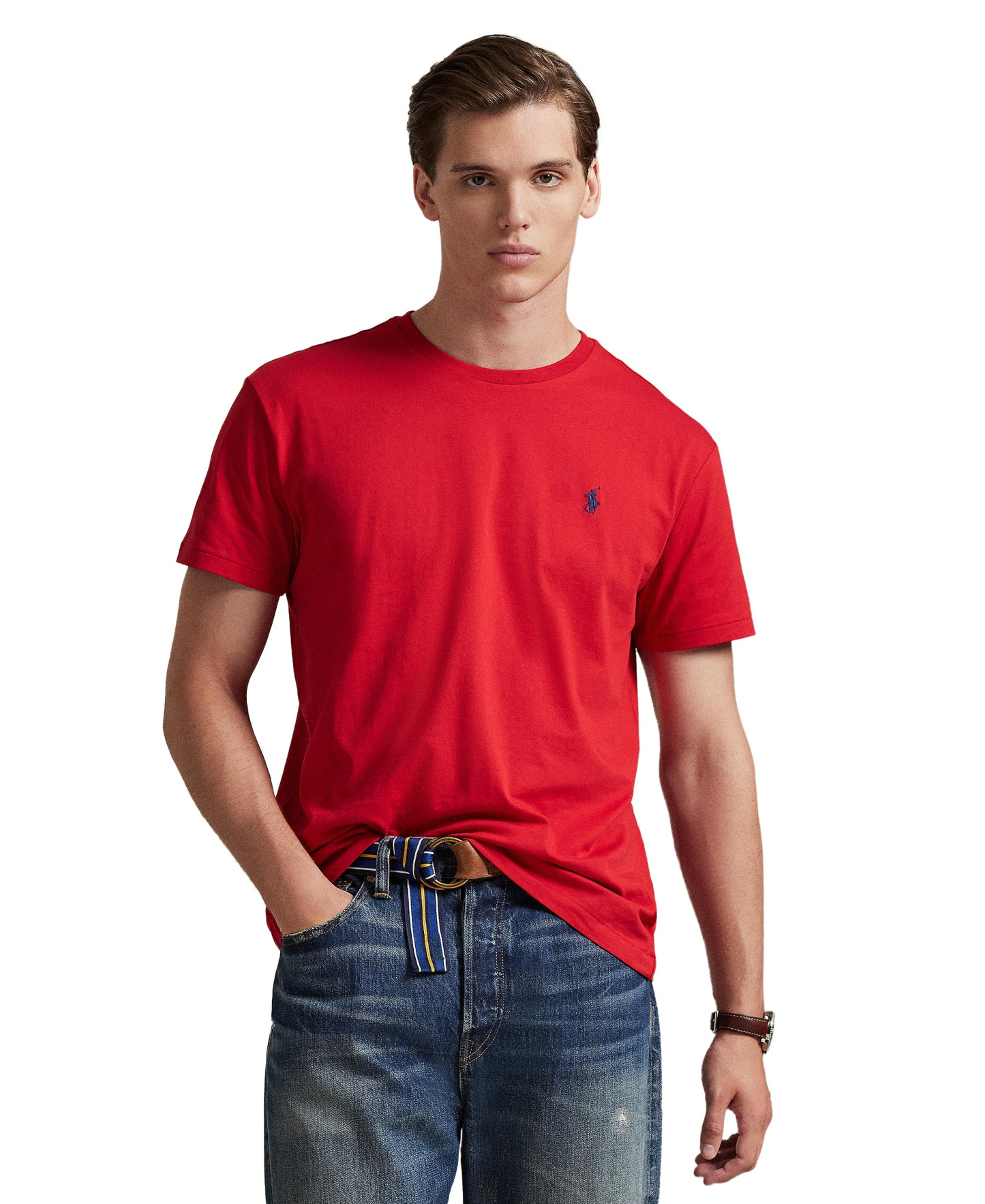 Polo Ralph Lauren Men's Embroidered Pony Classic-Fit T-Shirt - Red