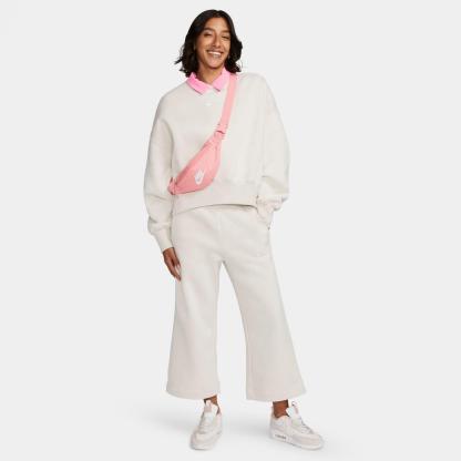Women's Nithtke Sportswear Phoenix Fleece Oversized Crewneck Sweatshirt - Light Orewood Brown/Sail
