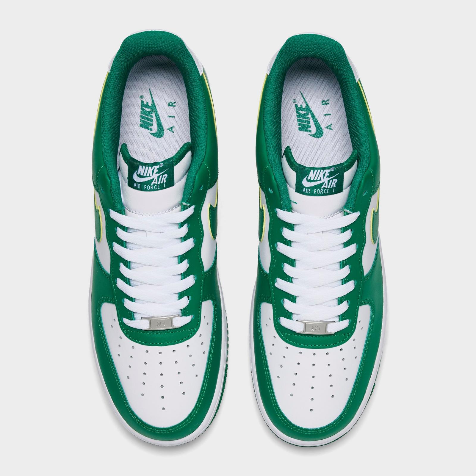 Men's Nike Air Force 1 '07 Low Casual Shoes - White/Malachite/White