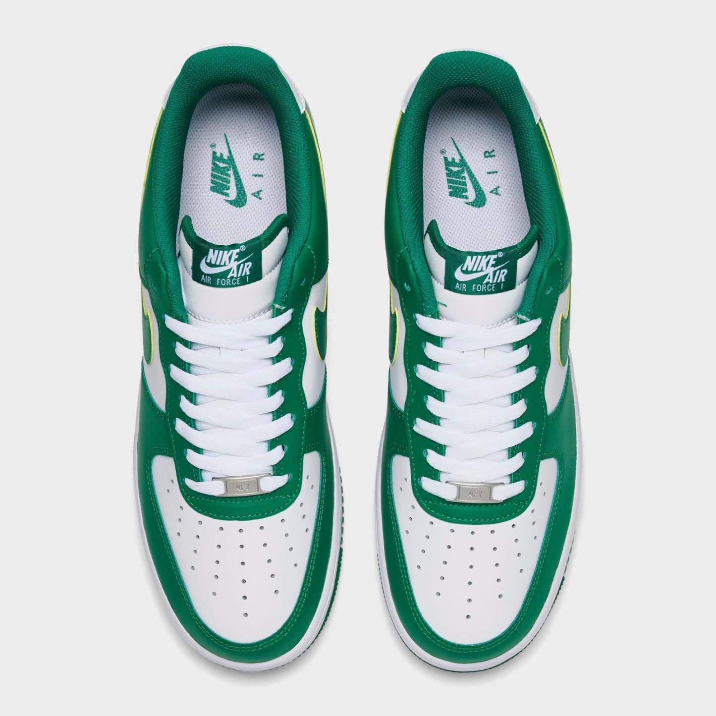 Men's Nike Air Force 1 '07 Low Casual Shoes - White/Malachite/White