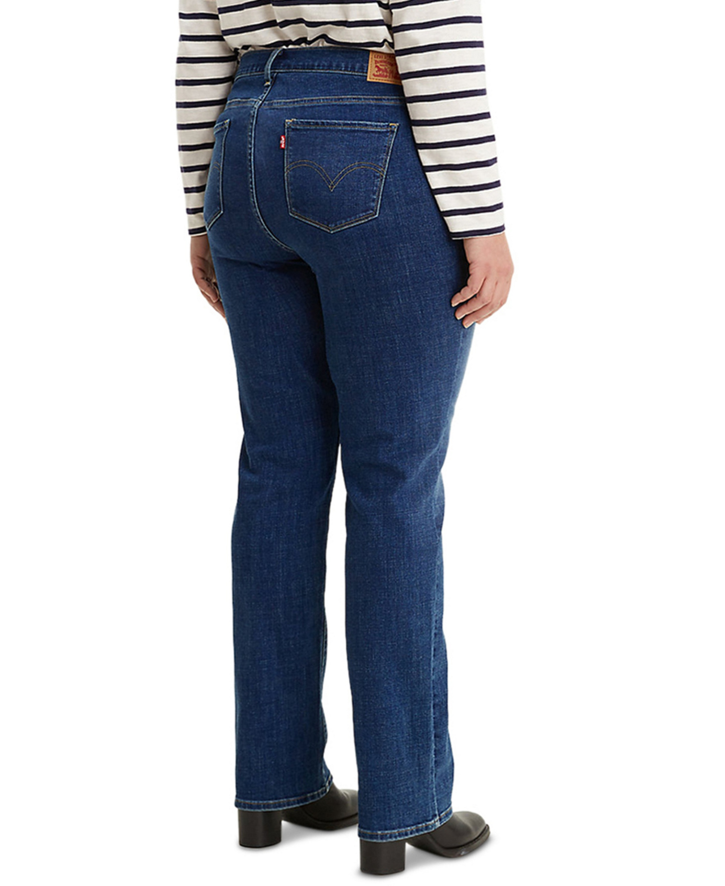 Levi's Trendy Plus Size Classic Straight Leg Jeans - Lapis Dark