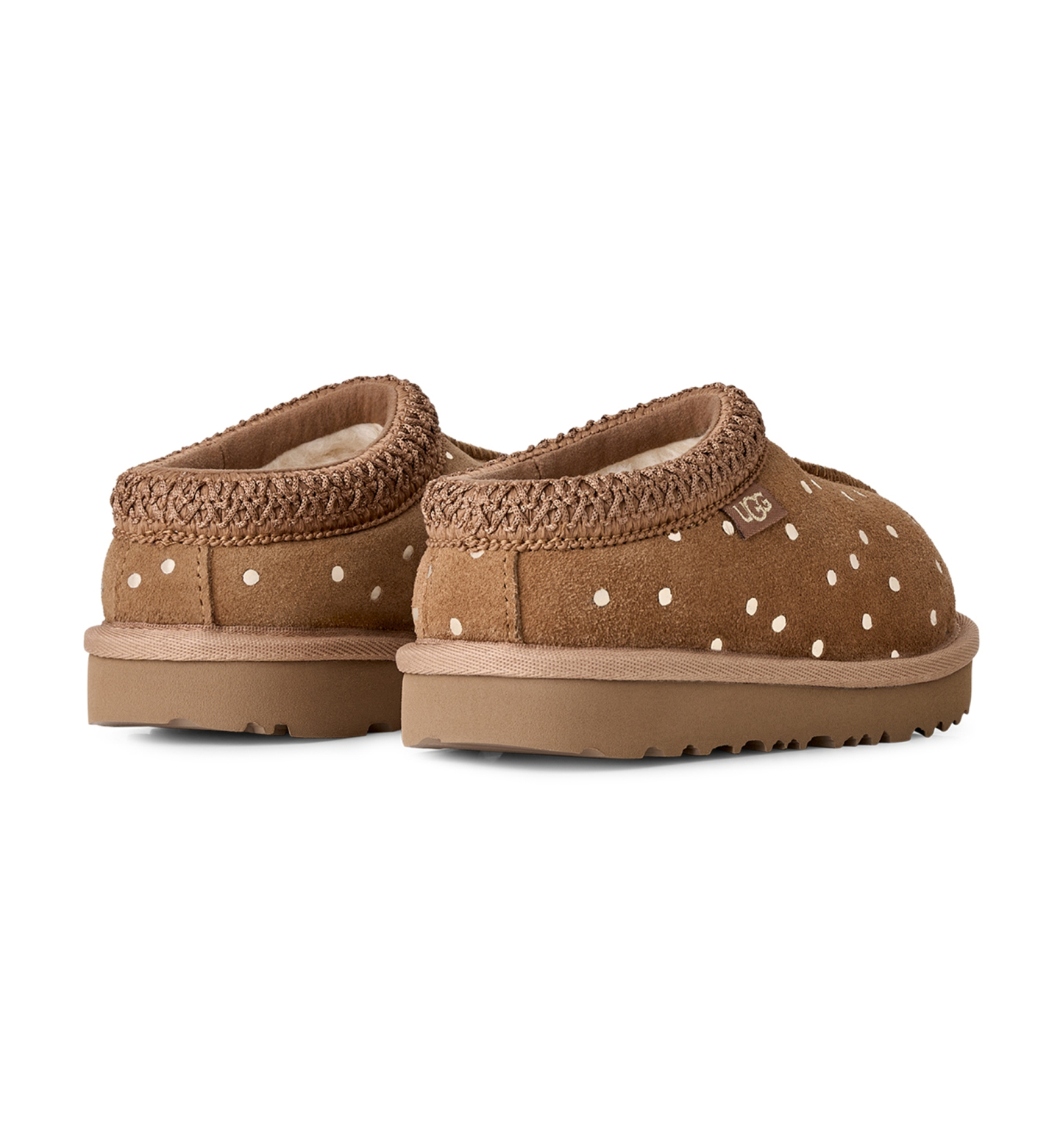 UGG® Toddler Kids Tasman II Shiny Dots Clog Slippers - Chestnut