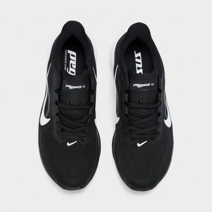 Men's Nithtke Pegasus 42 Running Shoes - Part 1 - Black/Photon Dust/White - Top view