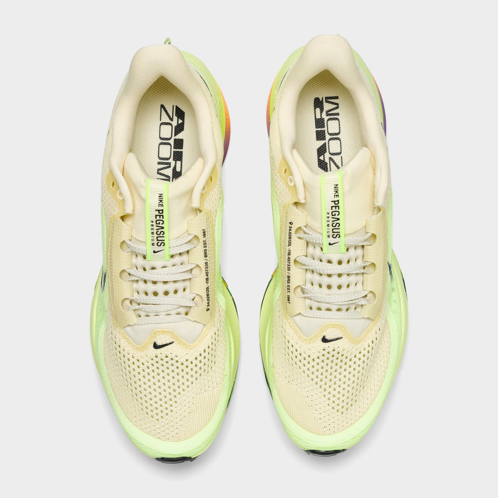 Men's Nike Pegasus Premium Running Shoes - Alabaster/Barely Volt/Volt Ice/Black