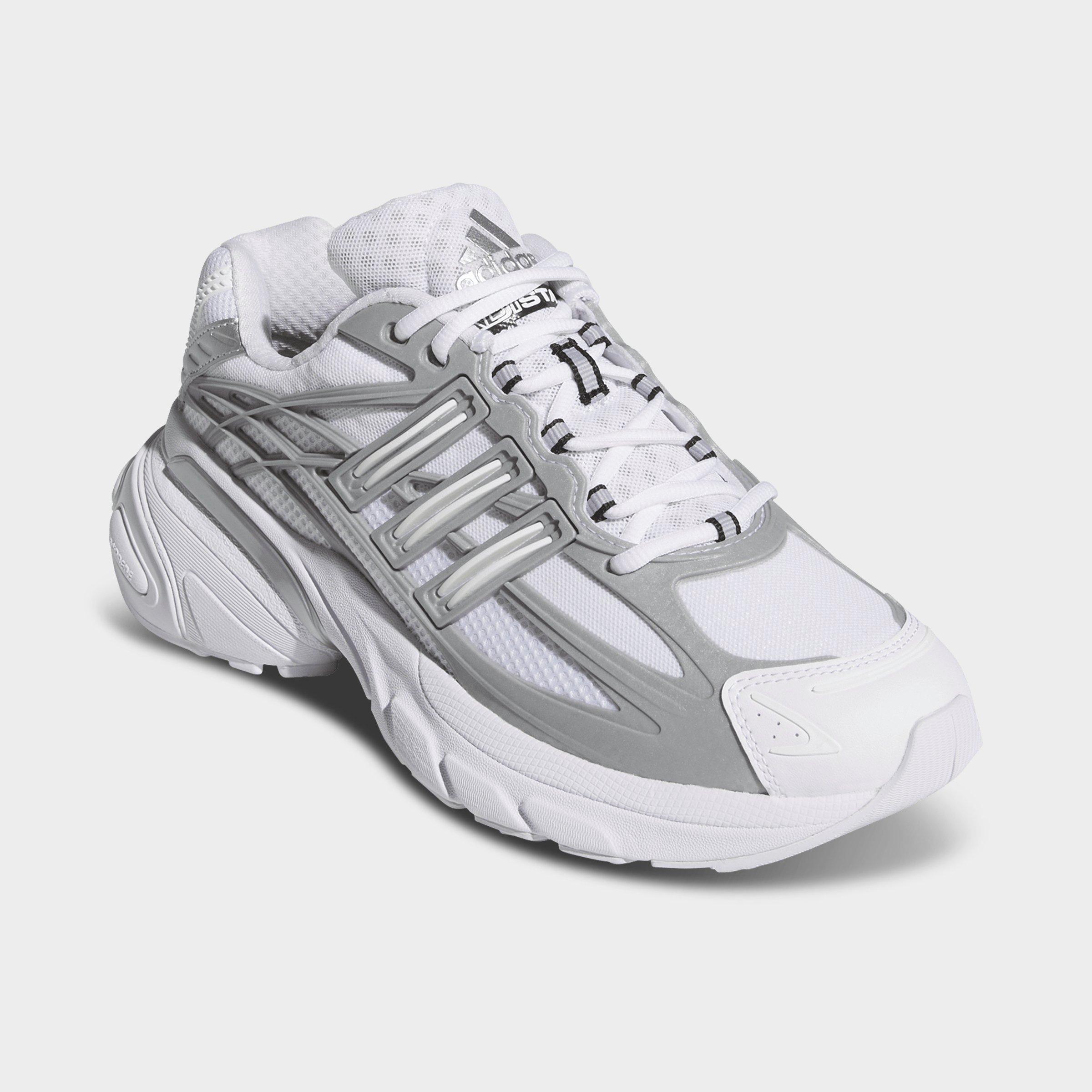 Men's adidas Adistar XLG 2.0 Casual Shoes - Part 2 - Cloud White/Silver Metallic/Silver Metallic - Both shoes facing left