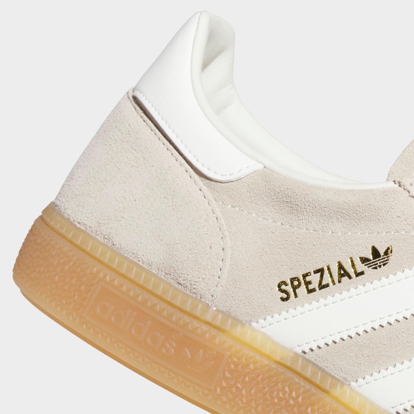 Men's adidas Originals Handball Spezial Casual Shoes - Part 2 - Khaki/Off White/Gum - Detail shot