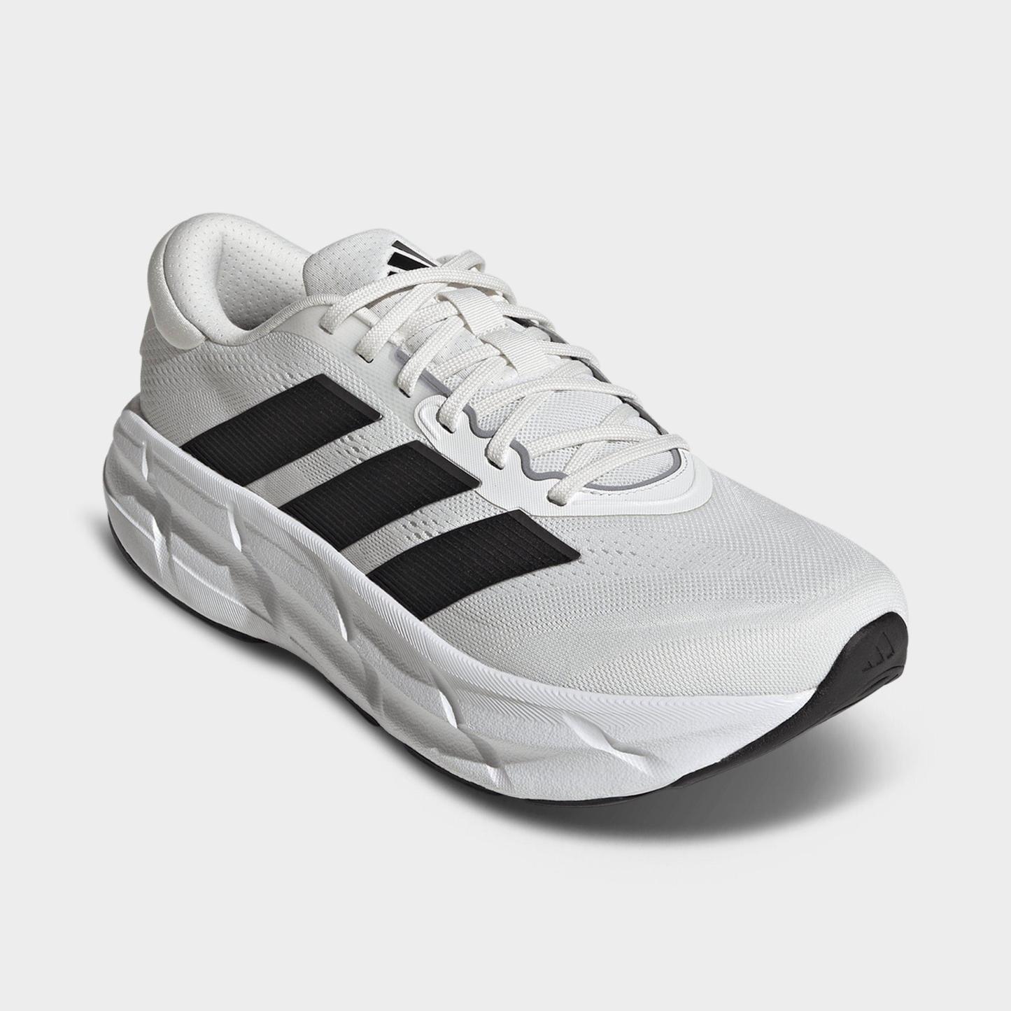 Men's adidas Questar 4 Running Shoes - Cloud White/Core Black/Iron Metallic - Both shoes facing left