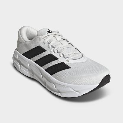 Men's adidas Questar 4 Running Shoes - Cloud White/Core Black/Iron Metallic - Both shoes facing left