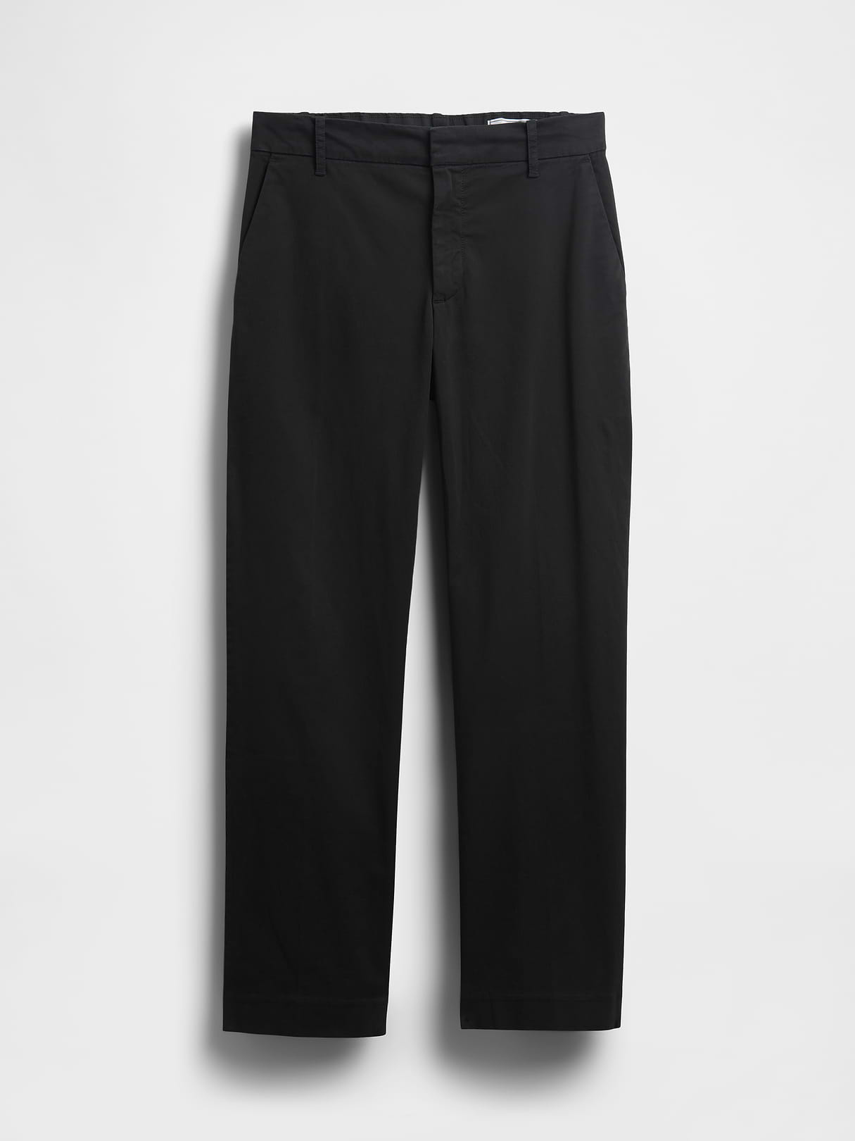 Mid Rise Khakis - Black