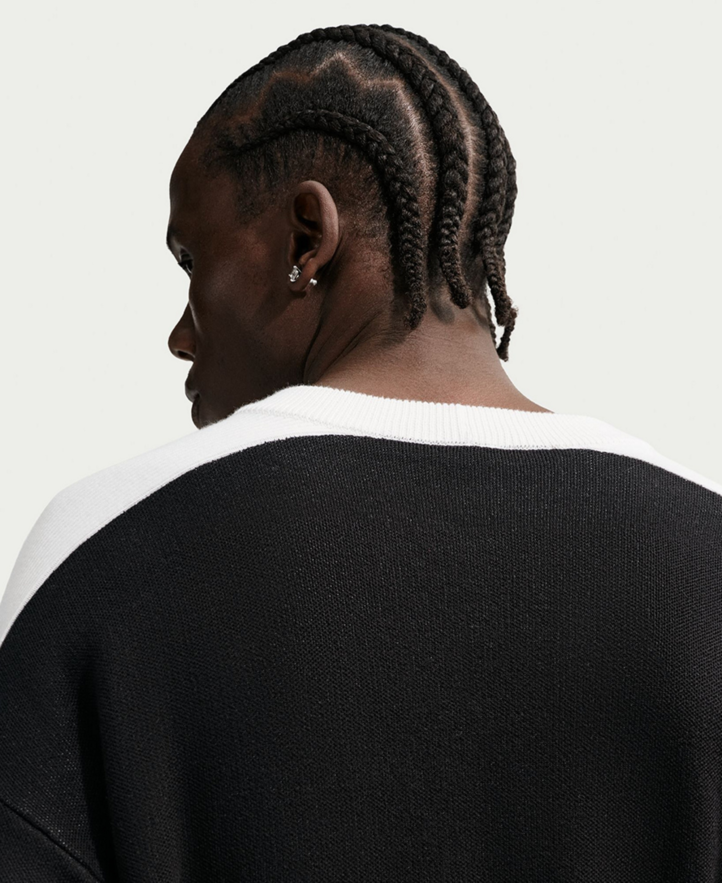 Nike Men's Sportswear Club Jersey Sweater - Black/sail
