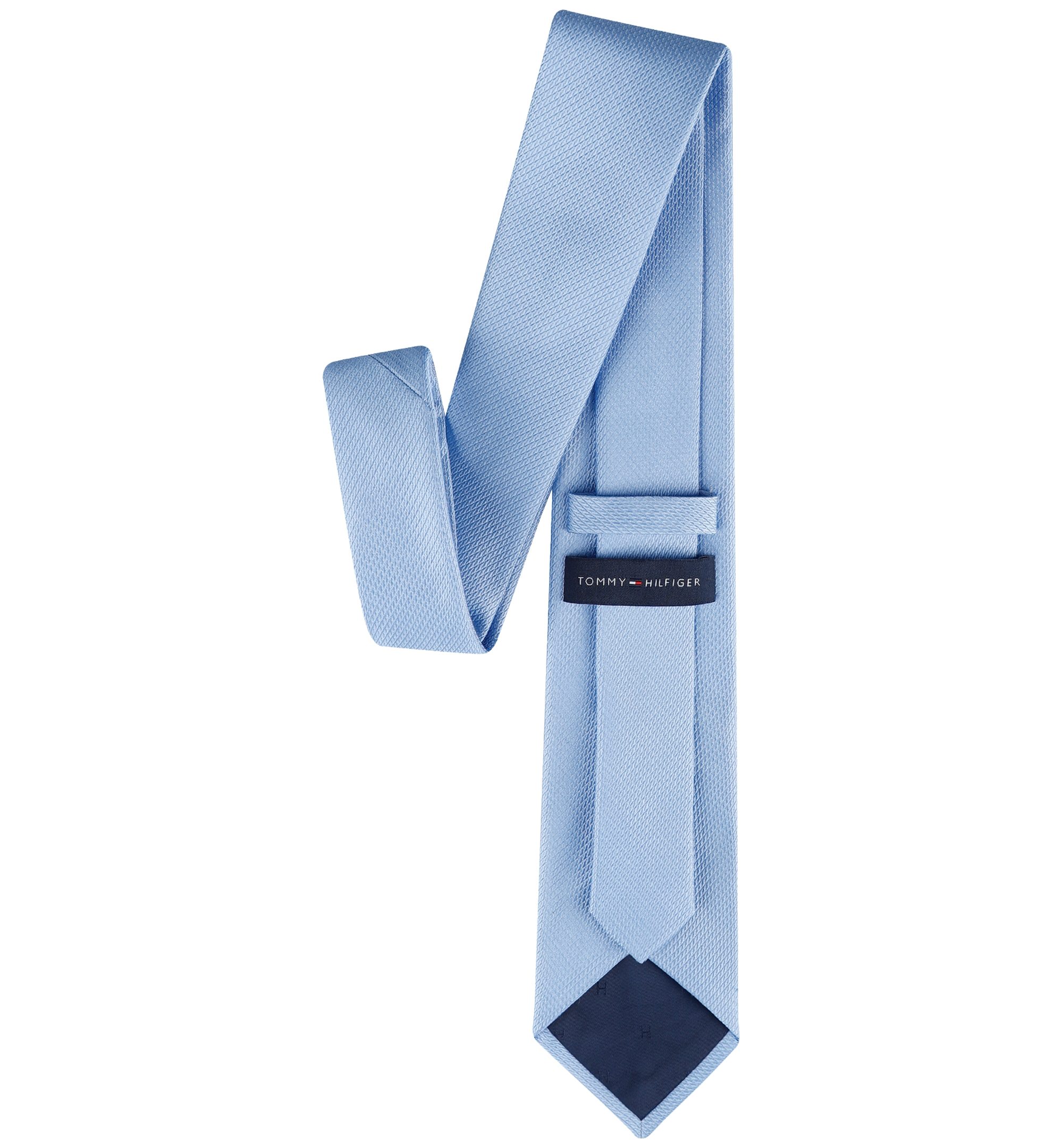 Tommy Hilfiger Men's Rope Solid Classic Tie - Light Blue