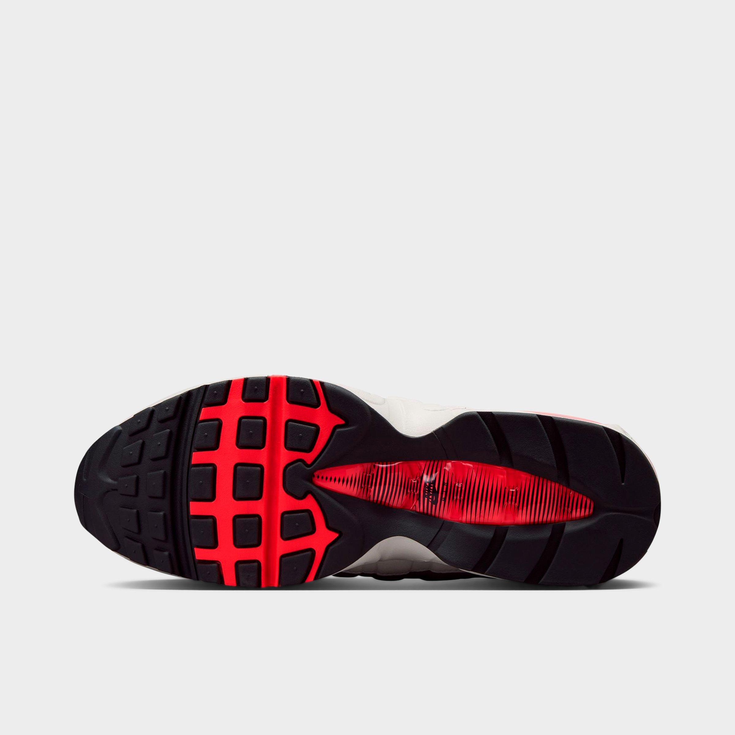 Men's Nithtke Air Max 95 Big Bubble Scorpion Casual Shoes - Part 2 - Anthracite/Solar Red/Light Graphite/Light Charcoal - Bottom view