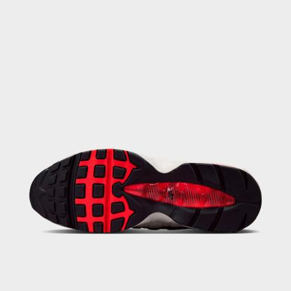 Men's Nithtke Air Max 95 Big Bubble Scorpion Casual Shoes - Part 2 - Anthracite/Solar Red/Light Graphite/Light Charcoal - Bottom view