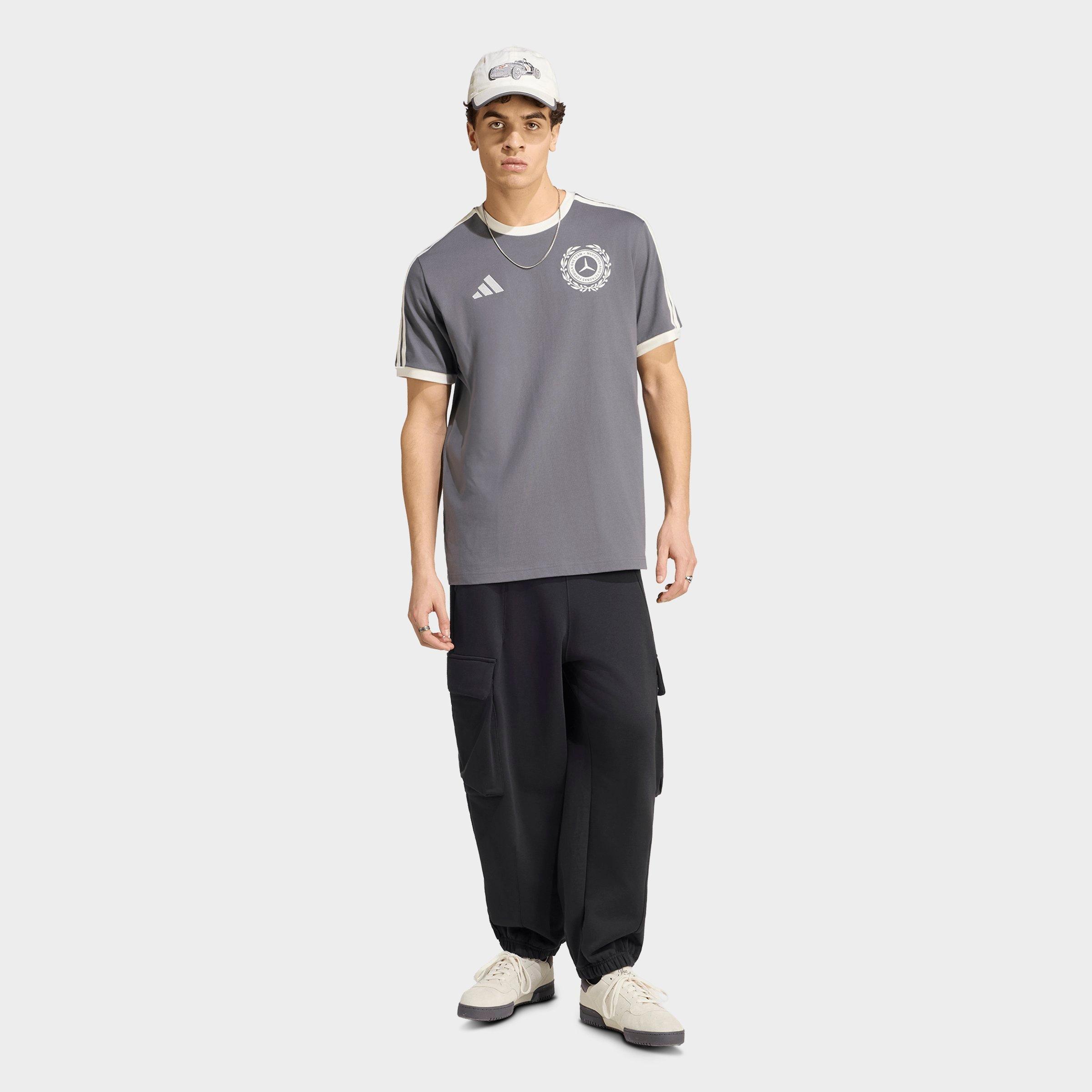 Men's adidas Mercedes-AMG Petronas F1 Team Silver Arrows Icon T-Shirt - Granite/Off White