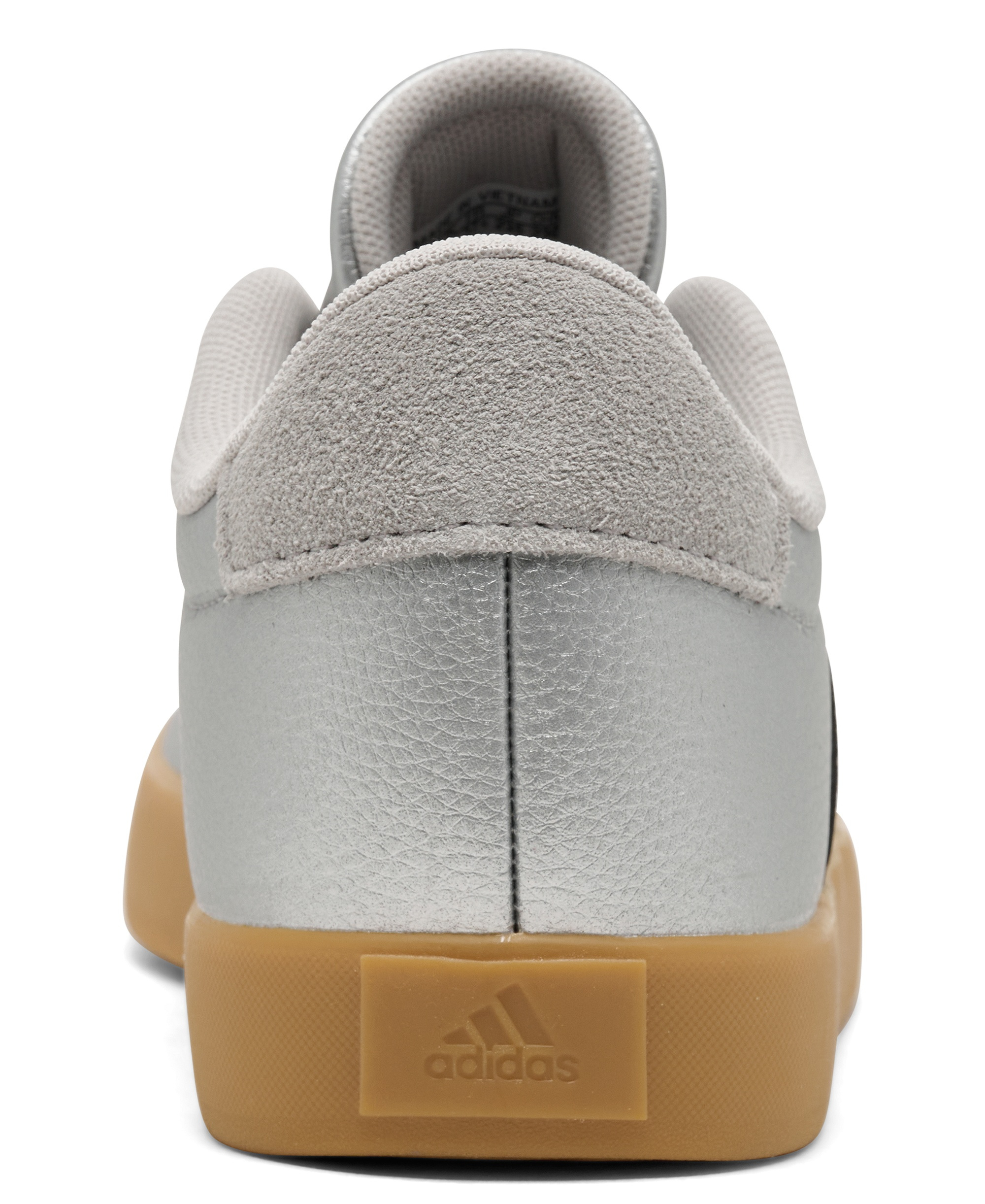adidas Big Kids VL Court 3.0 Casual Sneakers from Finish Line - Silver, Black, Gum